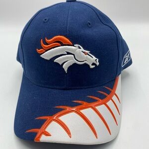 Denver Broncos Reebok Pro Line Authentic NFL Football Hat/Cap Stitch Design 90s